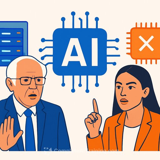 Sanders and Ocasio-Cortez propose moratorium on AI data centers and chip exports