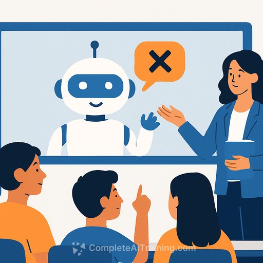 Schools teach AI literacy by showing students chatbots' flaws