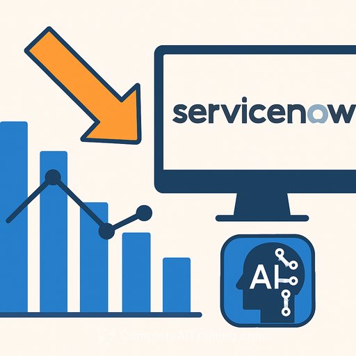 ServiceNow beats revenue estimates but shares fall as AI investment weighs on margins