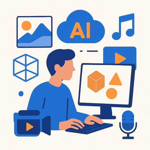 Six AI creative platforms consolidate three-dimensional, visual and audio content production for businesses