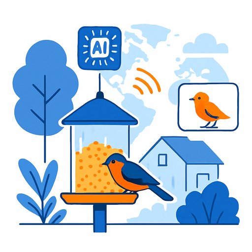 Smart bird feeders use AI to turn backyard observations into global ecological data