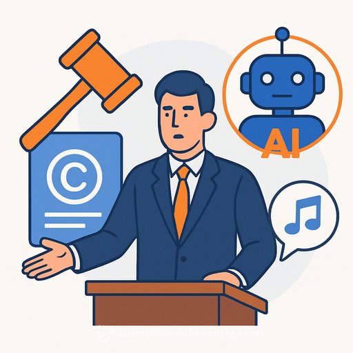Sound editor president urges legislation to deny copyright to AI prompt outputs