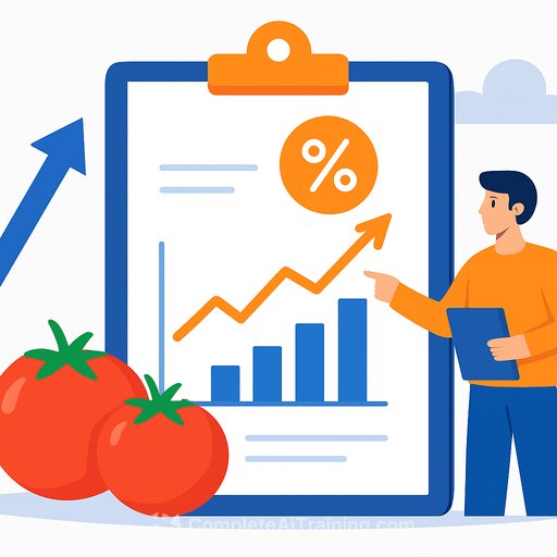 Source.ag updates tomato harvest forecast model with 33% accuracy improvement at three-week horizon