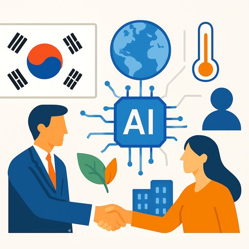 South Korea and nine UN organizations launch Global AI Hub to tackle climate, health and refugee challenges