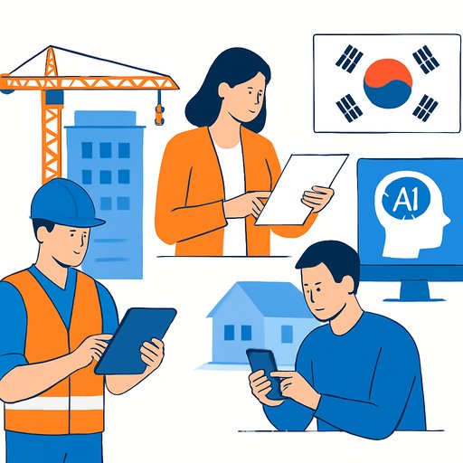 South Korean construction firms expand AI use from job sites to contract review and resident services