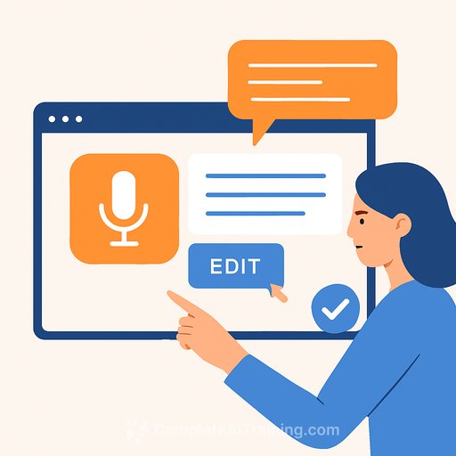 Speech to Text API adds experimental transcript editing via natural-language instructions