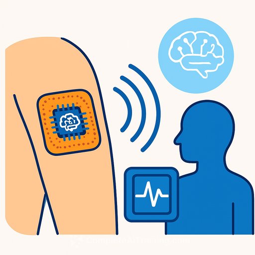 Stretchable skin patch runs AI health analysis on the body in milliseconds without a server