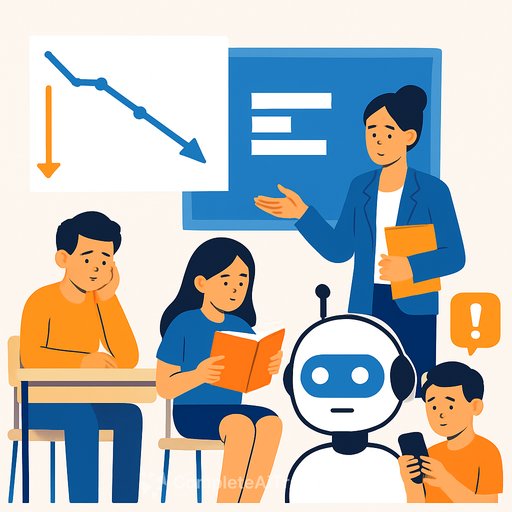 Student achievement remains below pre-pandemic levels as reading for fun declines and schools confront AI and cell phone distractions