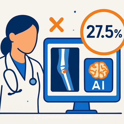 Study finds GPT-5 missed 27.5% of confirmed pediatric growth-plate fractures