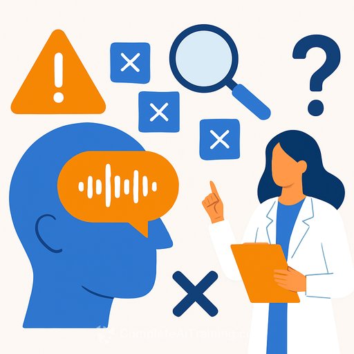 Study identifies five risks of clinical AI speech-to-text systems and highlights the need for human review