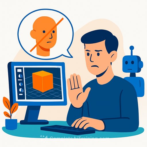 Survey finds most 3D artists still shun AI model generators