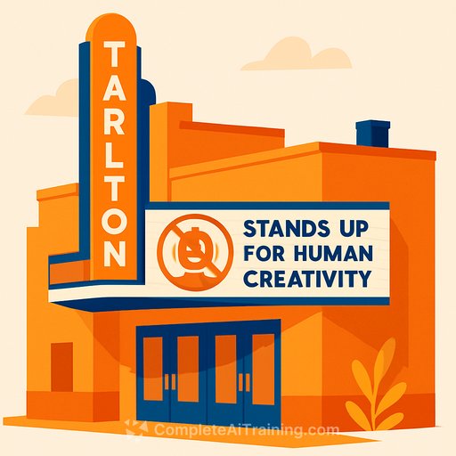 Tarlton Theatre Stands Up for Human Creativity with AI Ban on Performances