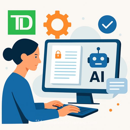 TD Bank Introduces AI Credit Tool That Drafts Memos in Under 30 Minutes