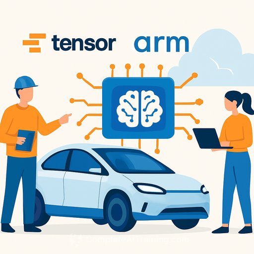 Tensor and Arm team up to build the AI-defined compute backbone for the first personal Robocar, launching 2026