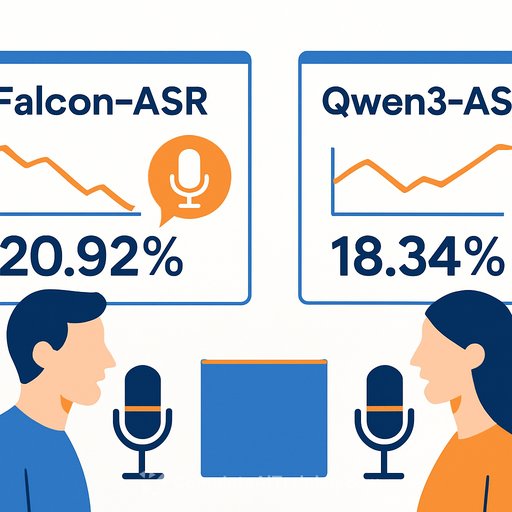 TII releases Falcon-ASR Arabic speech model with 20.92% error rate but trails Qwen3-ASR