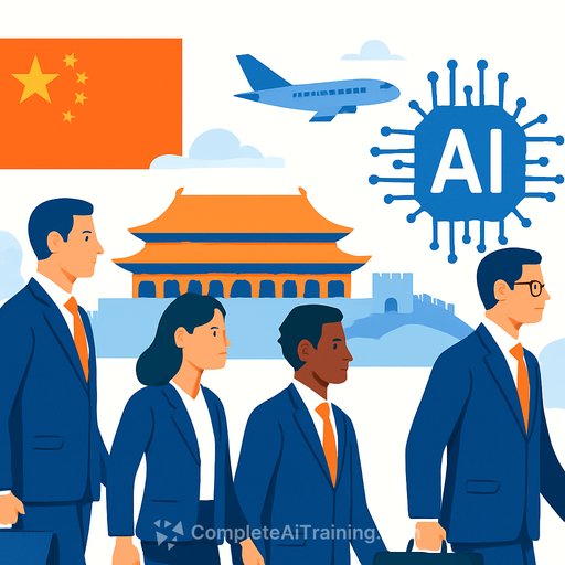 Top CEOs travel to China for AI-focused trade summit