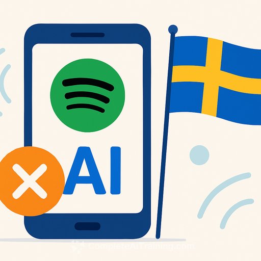 Top Spotify hit in Sweden revealed as AI, blocked from the official chart