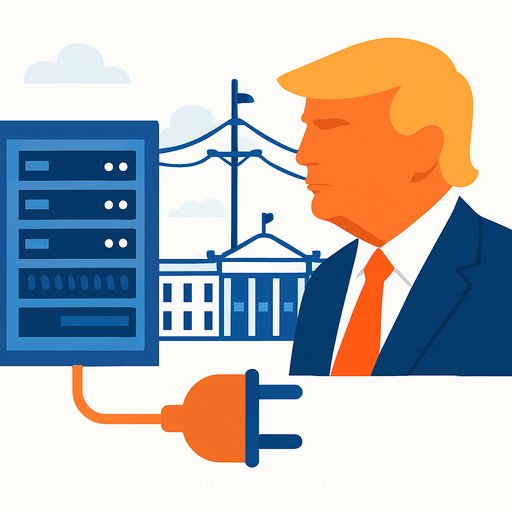 Trump Administration Seeks 60-Day Fast Track for AI Data Center Grid Connections