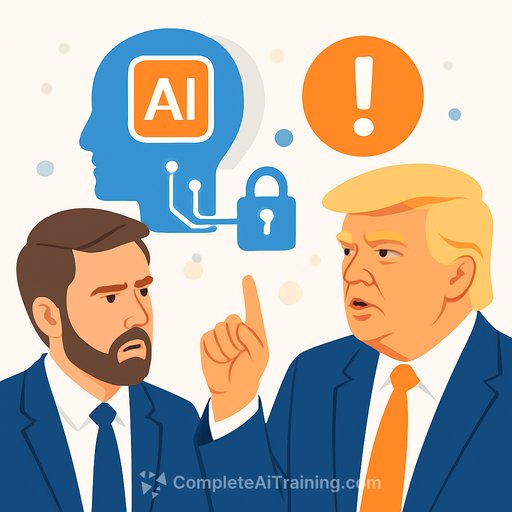 Trump considers AI regulation after Vance expresses alarm over cybersecurity risks from latest models