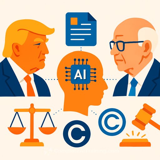 Trump, Murdoch, and the AI Dilemma: Intellectual Property, Lawsuits, and the Fight for Content Rights
