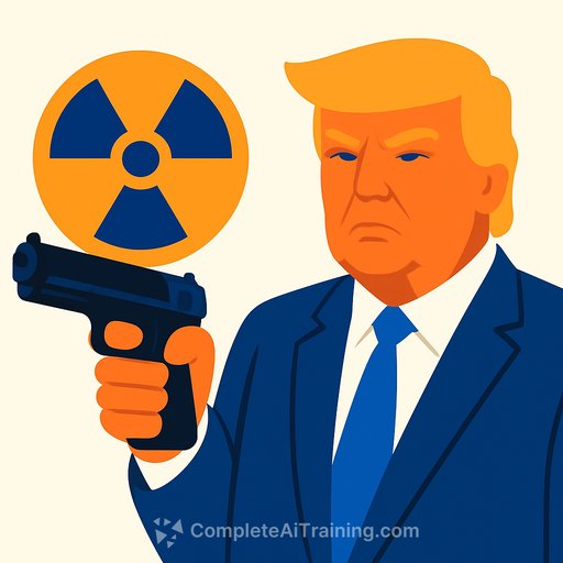Trump posts AI image of himself with a gun as Iran nuclear talks stall