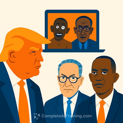 Trump Posts Racist AI Deepfake Targeting Jeffries and Schumer Amid Shutdown Standoff