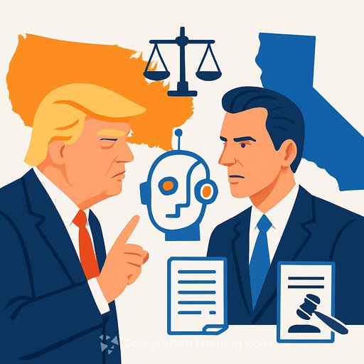Trump's AI order sparks a states' rights clash as Newsom says it's a con and lawsuits loom