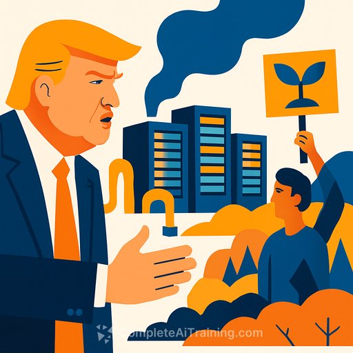 Trump’s Push to Cut Red Tape for Data Centers Sparks Debate Over Growth and Environmental Risks