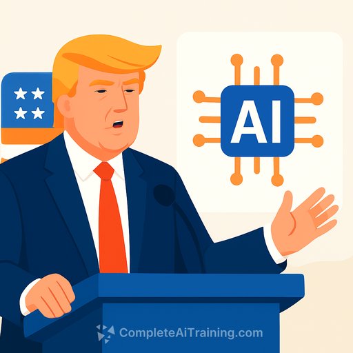 Trump shares AI pledge with "United States" misspelled as "Unites States"