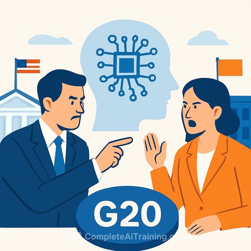 U.S. AI strategy fractures into public view as White House and commerce department clash at G20 summit