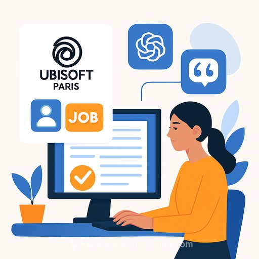 Ubisoft Paris requires job applicants to know generative AI tools including MidJourney and ChatGPT