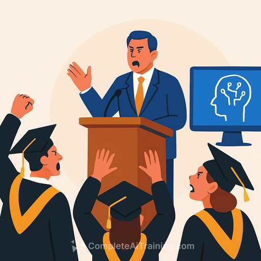 UCF graduates boo commencement speaker's AI praise during arts and humanities ceremony