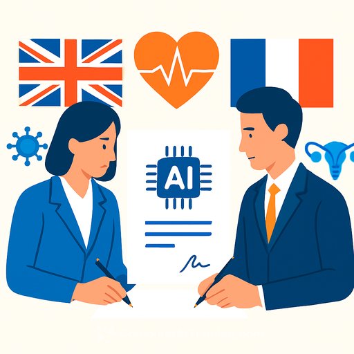 UK and France sign health and AI research alliance covering women's health, infectious diseases and pandemic preparedness