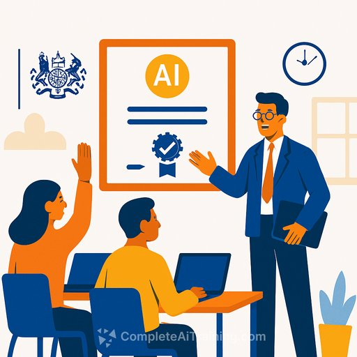 UK schools and colleges offered free AI training and certification with new Department for Education resources