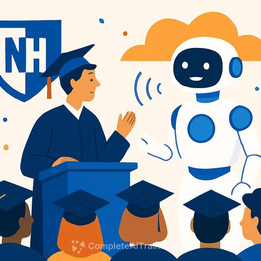 UNH uses AI to announce graduate names at commencement, drawing mixed reactions
