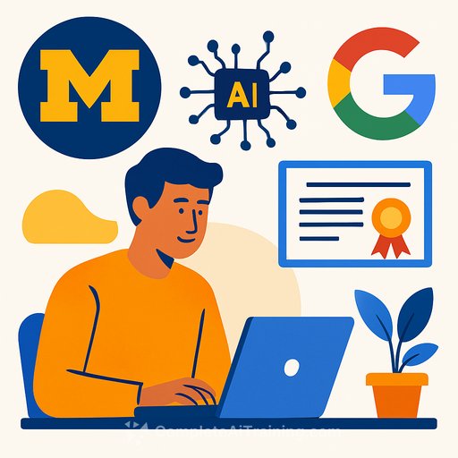 University of Michigan Partners with Google to Offer Free AI and Career Certificate Courses to Students