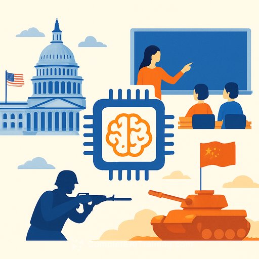 US-China AI Showdown Hits Capitol Hill, Classrooms, and the Battlefield