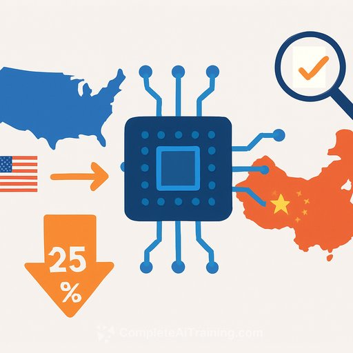 US Codifies Advanced AI Chip Export Policy to China, Eases Licensing as 25% Tariff Hits Non-US Supply Chain