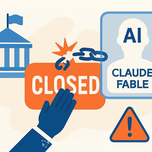 US government forces Anthropic to shut down Claude Fable 5 after small group bypasses AI safety guardrails