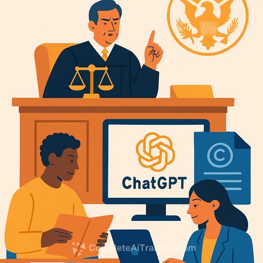US Judge Orders Writers to Reveal Evidence Backing ChatGPT Competition Claims in OpenAI Copyright Suit