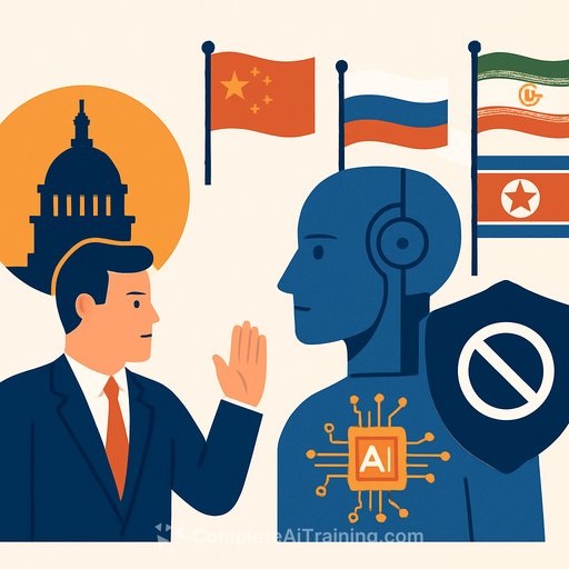 US lawmakers push for ban on Chinese, Russian, Iranian, and North Korean AI in government agencies over security concerns