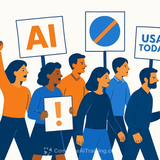 USA Today Co. staffers walk out to protest AI push