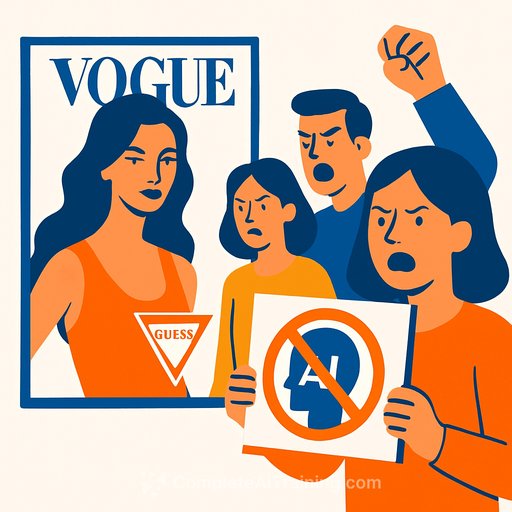 Vogue Faces Backlash as Guess AI Model Ad Sparks Creative Industry Uproar
