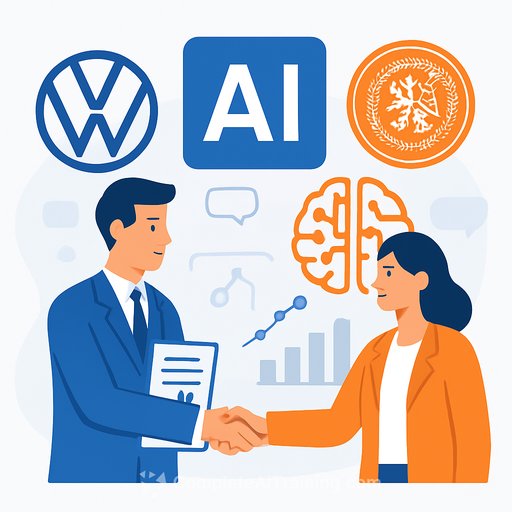 Volkswagen and TU Braunschweig create AI product development professorship