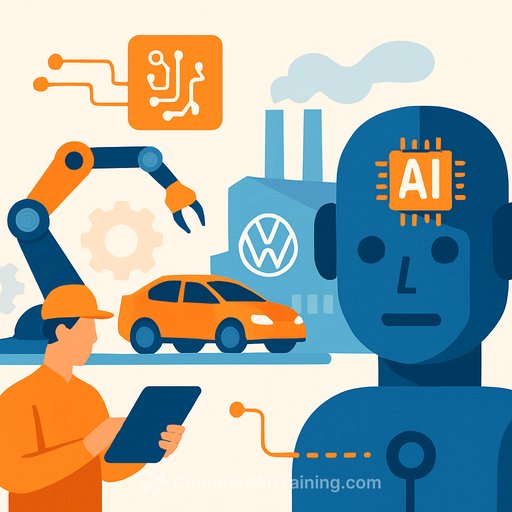 Volkswagen commits $1.18 billion to AI for faster vehicle development and manufacturing efficiency