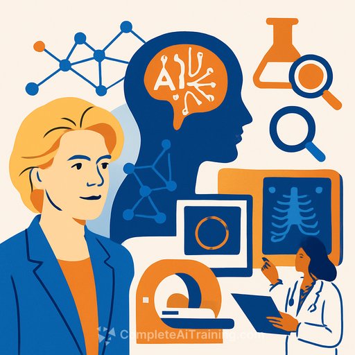 Von der Leyen unveils plan for EU AI healthcare network to speed cancer diagnosis and drug discovery