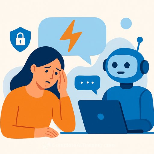 When Chatbots Play Therapist: Harmful Advice, Privacy Risks, and Why Humans Matter