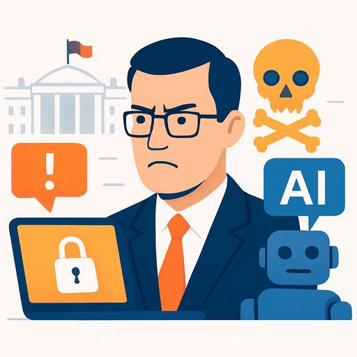 White House cyber chief faces criticism over AI security response as Anthropic's hacking tool alarms officials