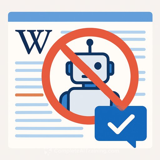 Wikipedia bans AI-generated content after volunteer editors vote on accuracy concerns