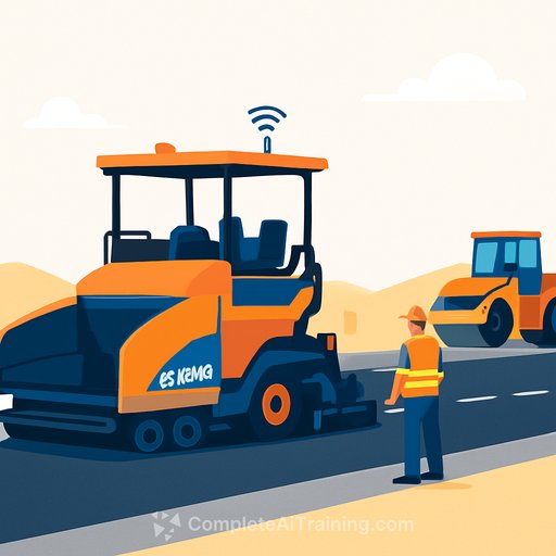 XCMG deploys autonomous asphalt paving machines on Oman road project in first AI paving demonstration in the country